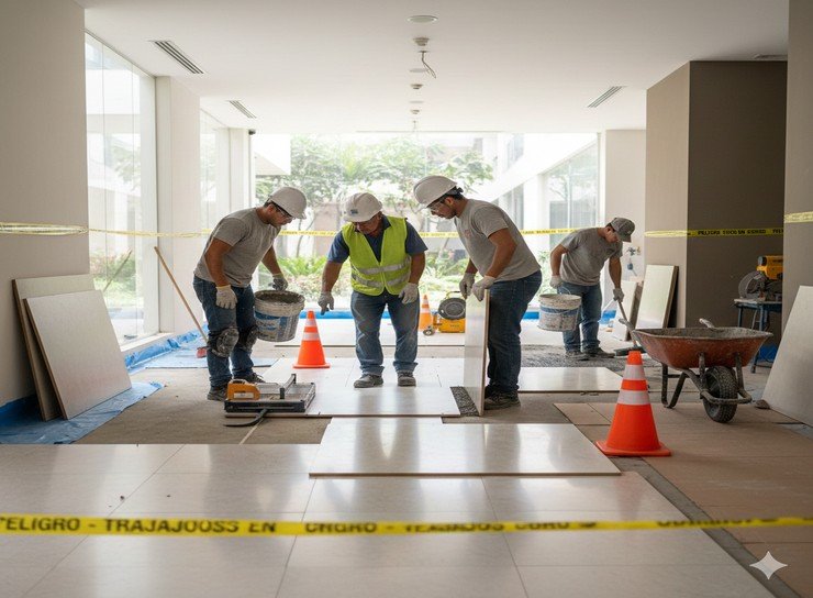 Enchape de Porcelanato